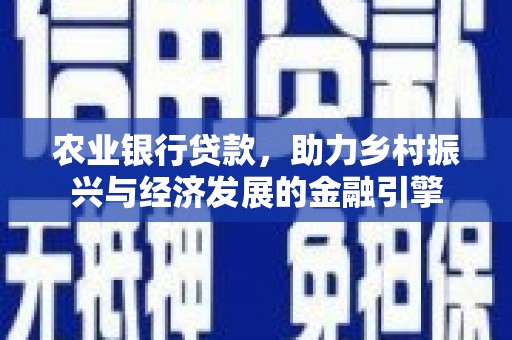 连江农业银行贷款，助力乡村振兴与经济发展的金融引擎