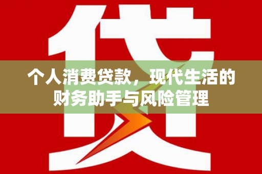 连江个人消费贷款，现代生活的财务助手与风险管理