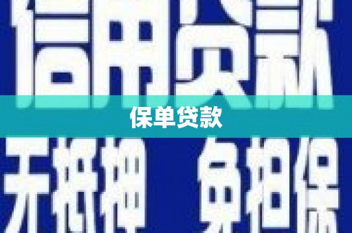 连江保单贷款