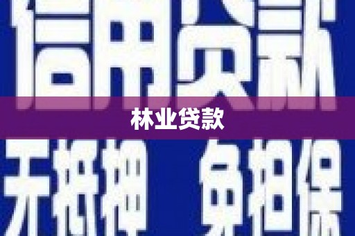 连江林业贷款