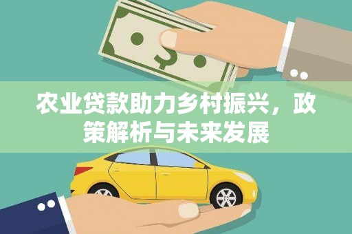 连江农业贷款助力乡村振兴，政策解析与未来发展