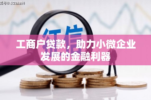 连江工商户贷款，助力小微企业发展的金融利器