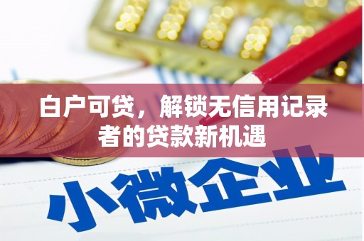 连江白户可贷，解锁无信用记录者的贷款新机遇