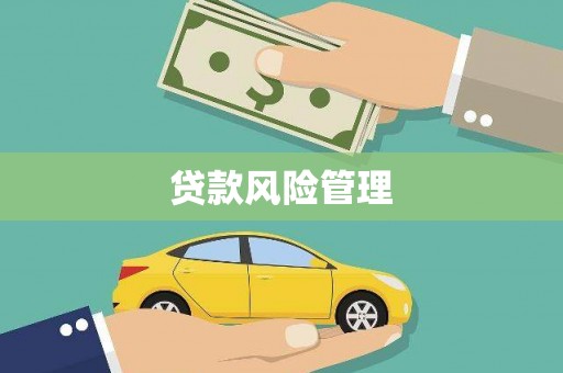 连江贷款风险管理