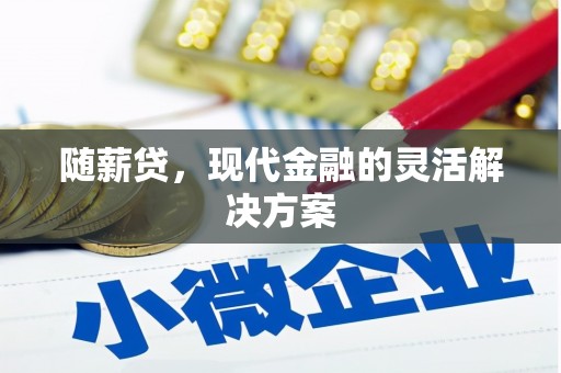 连江随薪贷，现代金融的灵活解决方案
