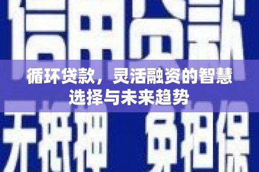 连江循环贷款，灵活融资的智慧选择与未来趋势
