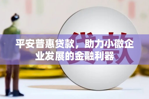 连江平安普惠贷款，助力小微企业发展的金融利器