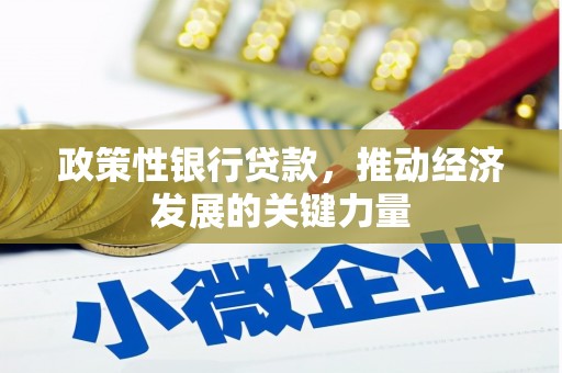 连江政策性银行贷款，推动经济发展的关键力量