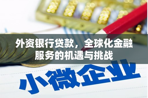 连江外资银行贷款，全球化金融服务的机遇与挑战