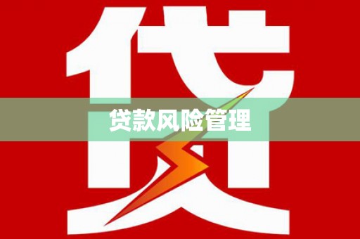 连江贷款风险管理