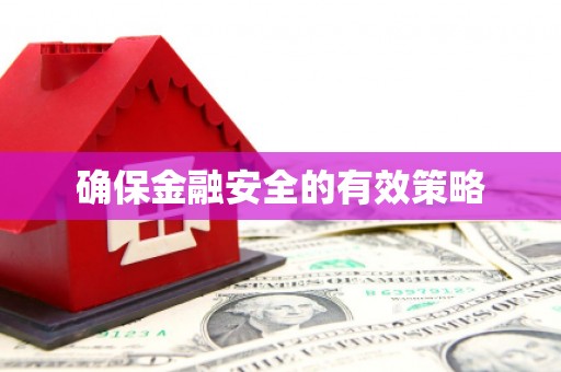 连江确保金融安全的有效策略